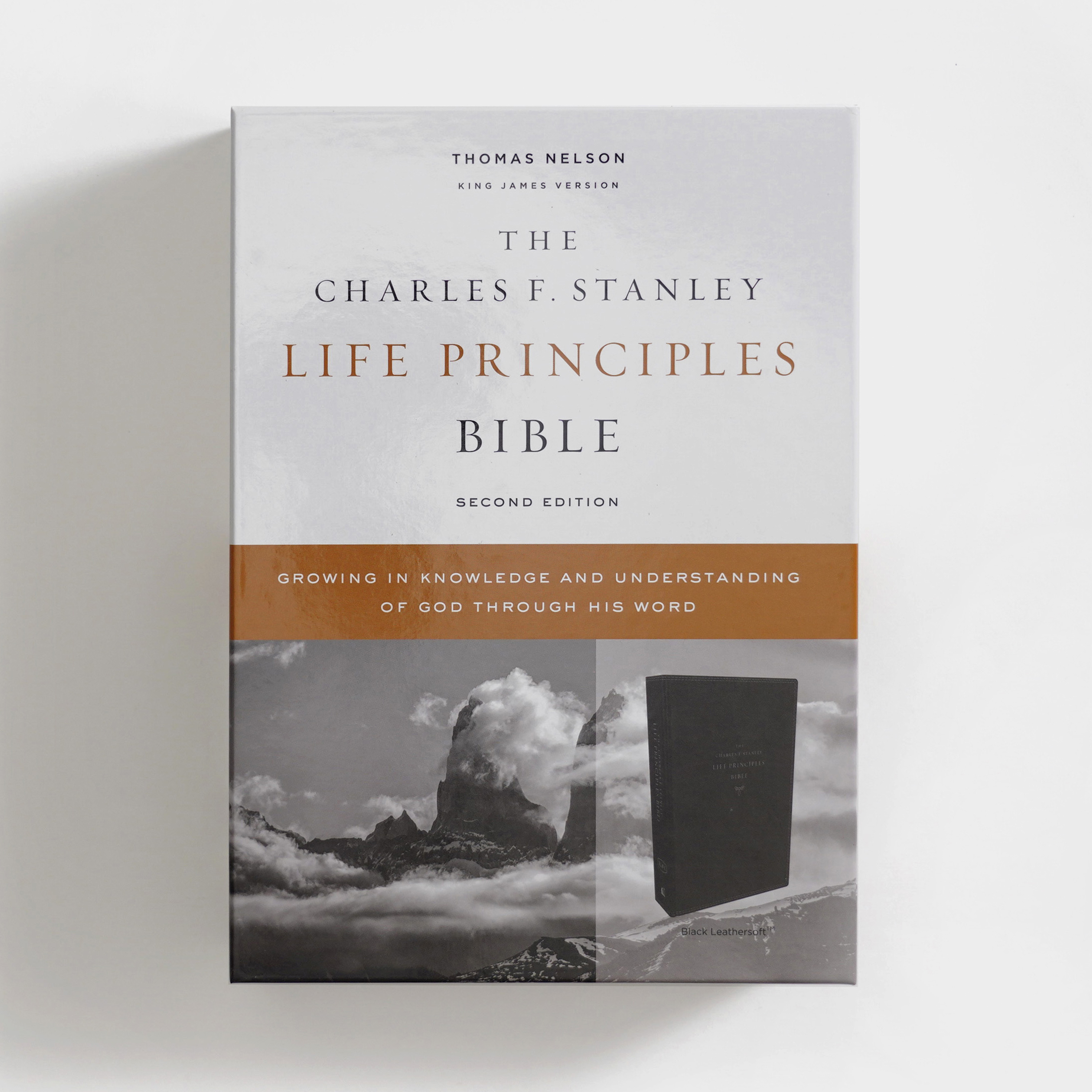 The Charles F. Stanley Life Principles Bible 2nd Edition, KJV - Black Leathersoft
