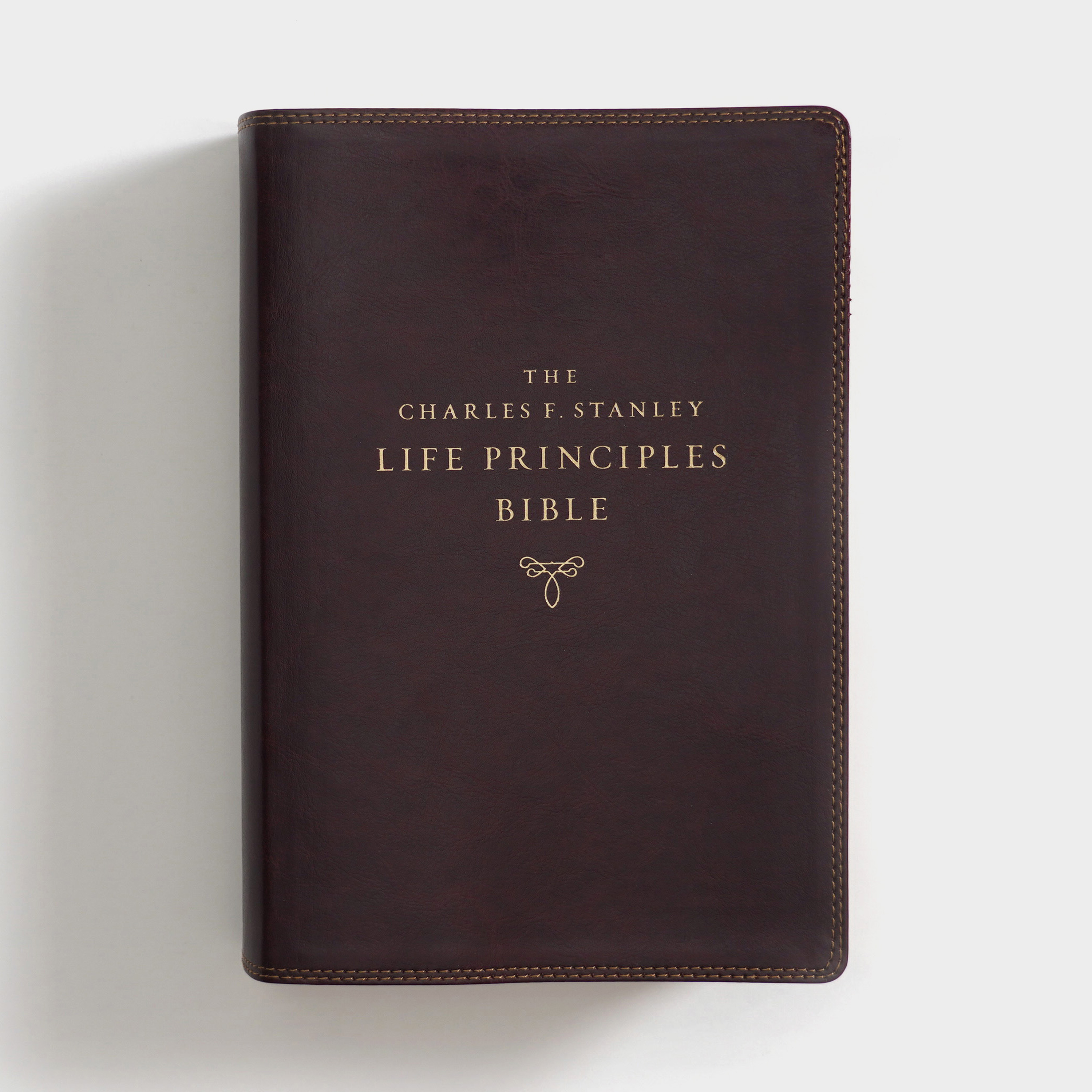 The Charles F. Stanley Life Principles Bible 2nd Edition, NKJV - Burgundy Leathersoft Indexed