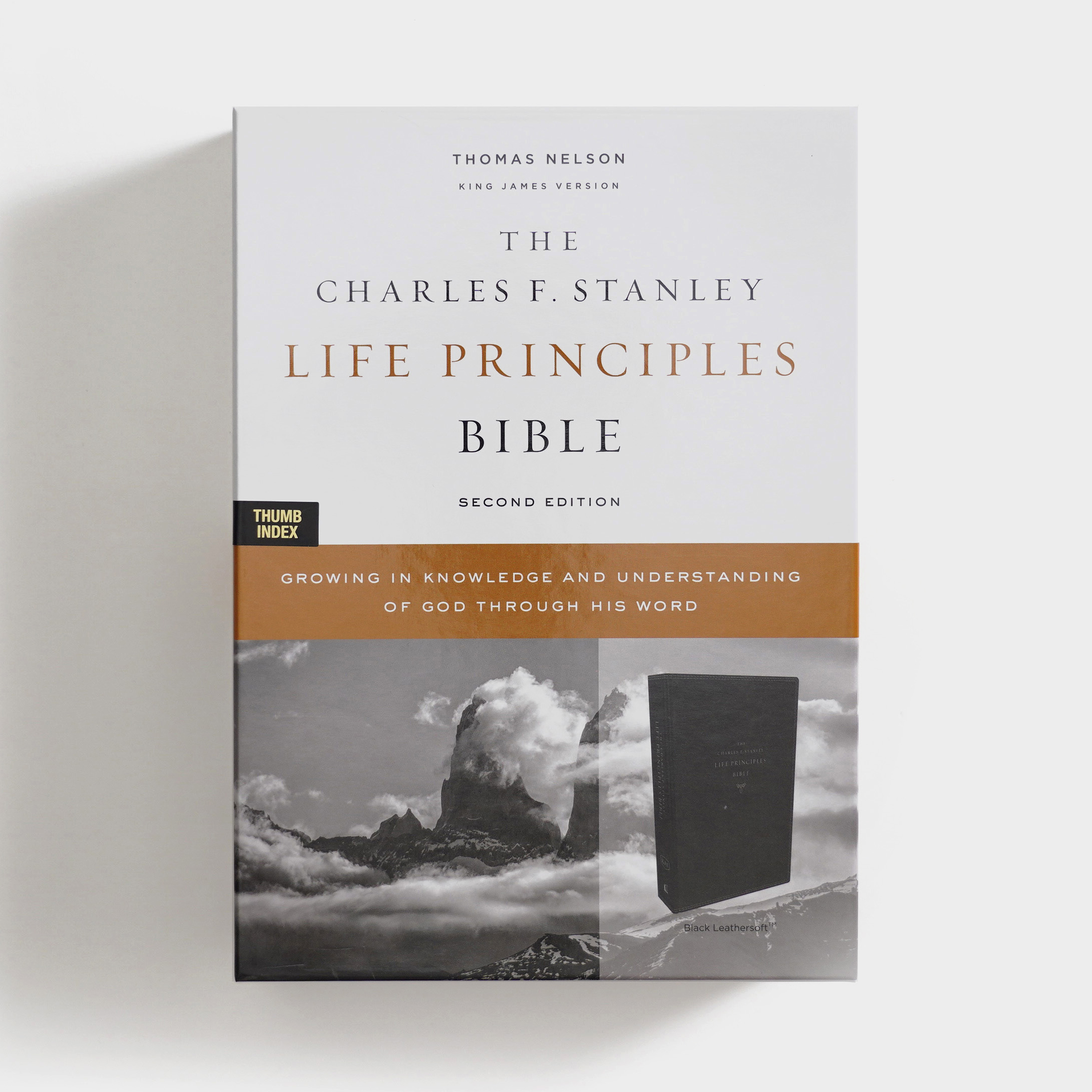 The Charles F. Stanley Life Principles Bible 2nd Edition, KJV - Black Leathersoft Indexed