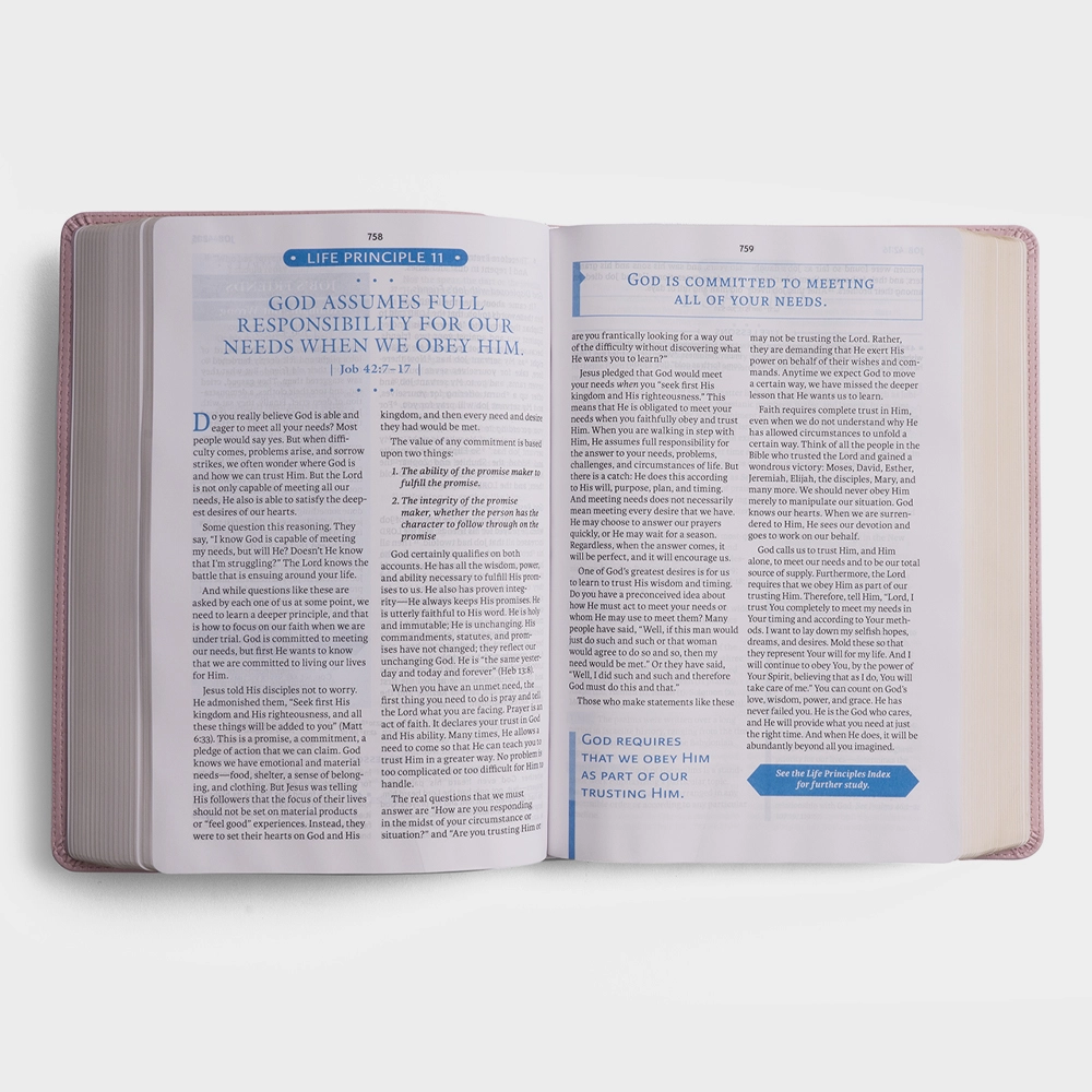 NASB Bible 2nd Edition (Comfort Print) Rose
